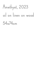 Amethyst, 2023 oil on linen on wood 54x74cm