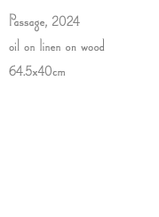 Passage, 2024 oil on linen on wood 64.5x40cm