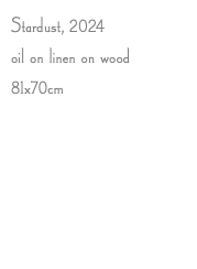 Stardust, 2024 oil on linen on wood 81x70cm