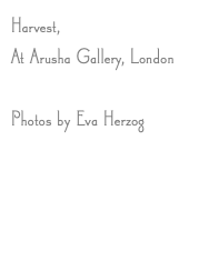 Harvest, At Arusha Gallery, London Photos by Eva Herzog