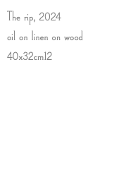 The rip, 2024 oil on linen on wood 40x32cm12