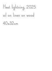 Heat lightning, 2025 oil on linen on wood 40x32cm 